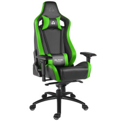 CADEIRA GAMER POLARIS RACING EDITION CILINDRO DE GÁS, DESCANSO DE BRAÇO 4D, ATÉ 150KG, PRETO E VERDE - ALPHA GAMER